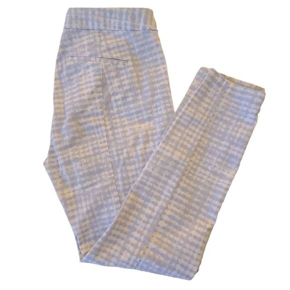 GAP Ultra Skinny Womens Blue White Print Stretch Ankle Pants Size 8 - Picture 14 of 14